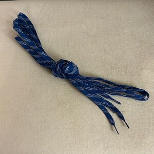 Blue and White Skate Shoelaces